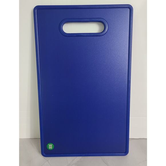 Weight Watchers Cutting Board Blue Hard Surface Not Flexible Vintage - Picture 1 of 12